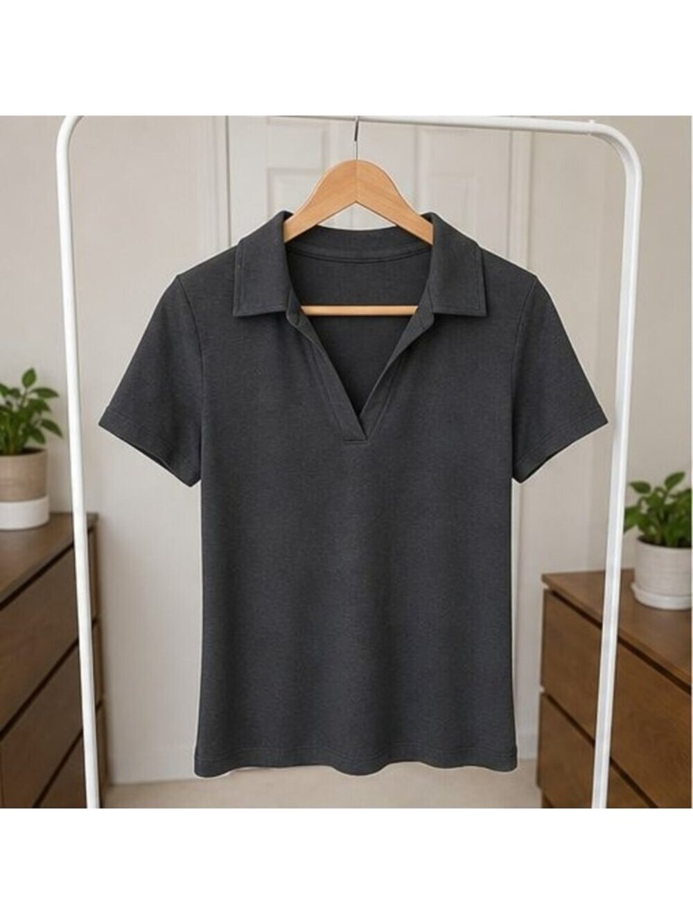 Ivory V Neck Top
